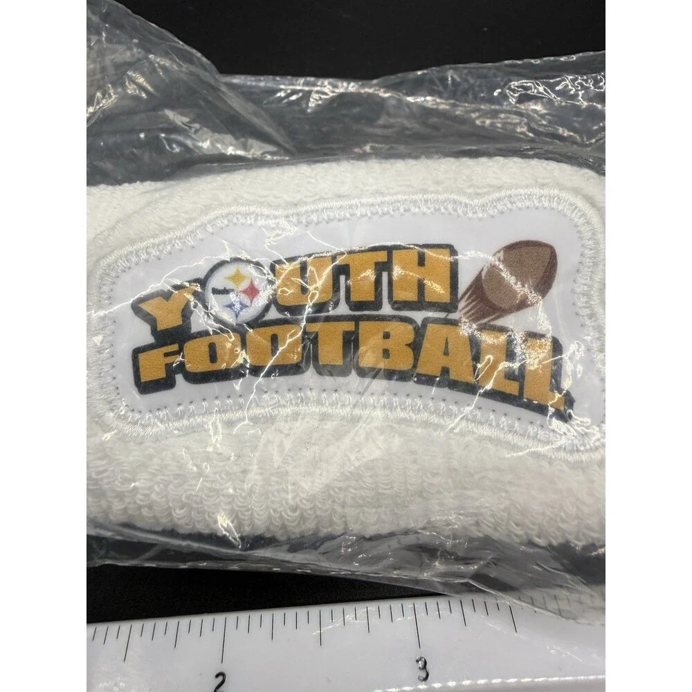 Steelers Youth Football Head Band Official NFL vtg Y2K